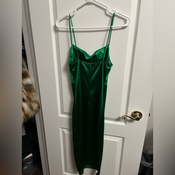 Corset Midi Dress In Emerald Green - Size Small - Picture 4 of 6